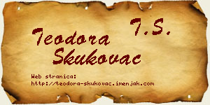 Teodora Skukovac vizit kartica